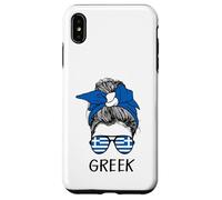 Custodia per iPhone XS Max Greek Girl Greek Heritage Greece Flag