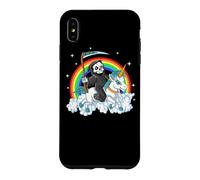 Custodia per iPhone XS Max Grim Reaper Riding Unicorn | Aesthetic Pastel Goth Girls