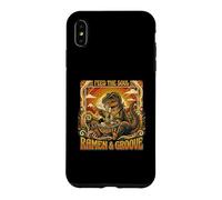 Custodia per iPhone XS Max Groovy T Rex nutrire l'anima ramen e scanalatura