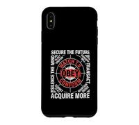 Custodia per iPhone XS Max Guarda la TV, obbedisci, conformati, arrenditi, controlla