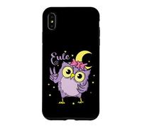 Custodia per iPhone XS Max Gufo Tipo di sonno Notte Luna attiva Asterisco Donne