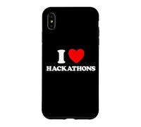 Custodia per iPhone XS Max Hackathon Amore Divertente Hack Con Evento Codice Hacking Concorso Fan
