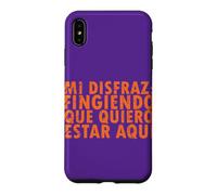 Custodia per iPhone XS Max Halloween Disfraz: Fingiendo Que Quiero Estar Aquí - Spagnolo