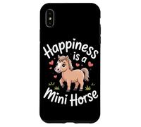 Custodia per iPhone XS Max Happiness is a mini cavallo pony amante miniatura cavallo ragazze