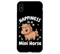 Custodia per iPhone XS Max Happiness Is A Mini Horse Lover - Cavallo in miniatura per ragazze