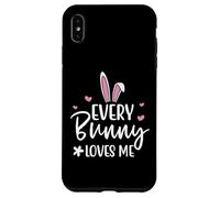 Custodia per iPhone XS Max Happy Easter Every Bunny Sign Every Bunny Loves Me Chicks