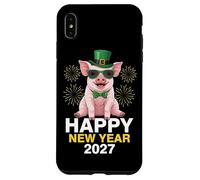 Custodia per iPhone XS Max Happy New Year 2027 Lucky Pig