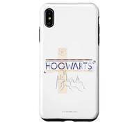 Custodia per iPhone XS Max Harry Potter Hogwarts Castle Line Drawing