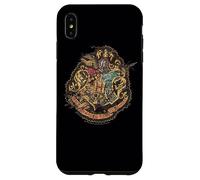 Custodia per iPhone XS Max Harry Potter Hogwarts Crest Knitted Patch Damaged