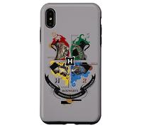 Custodia per iPhone XS Max Harry Potter Hogwarts Magicial Mischief Level Up Crest