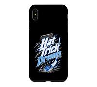 Custodia per iPhone XS Max Hat Trick Dreams Giocatore Hockey Puck Bastoni