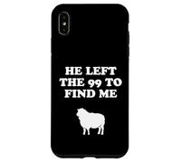 Custodia per iPhone XS Max He Left The 99 And Found Me Jesus Christianity