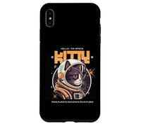 Custodia per iPhone XS Max Hello I Am Spazio Kitty Fantascienza Zampe Pianeti Avventure