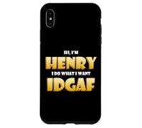 Custodia per iPhone XS Max Henry Costume IDGAF Funny Meme Halloween Costume For Henrys