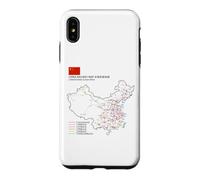 Custodia per iPhone XS Max High-Speed Train Railway - Souvenir Route Map China