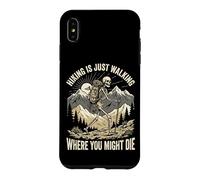 Custodia per iPhone XS Max Hiking Is Just Walking Where You Might Die Natura