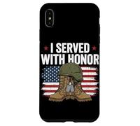 Custodia per iPhone XS Max Ho servito con onore Veteran Women Military Pride Patriotic