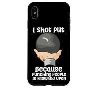 Custodia per iPhone XS Max Ho sparato a mettere perché prendere a pugni le persone è disapprovato dall'atletica leggera