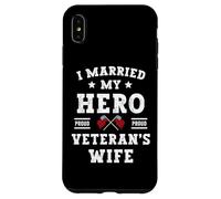 Custodia per iPhone XS Max Ho sposato il mio eroe orgoglioso veterano moglie Memorial Day Vintage