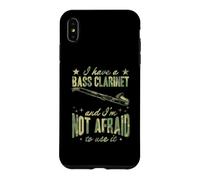 Custodia per iPhone XS Max Ho un clarinetto basso e non ho paura di usarlo