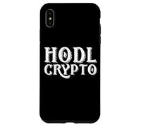 Custodia per iPhone XS Max HODL CRYPTO Migliore strategia di investimento in criptovaluta Bitcoin