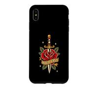 Custodia per iPhone XS Max Hold Fast Dagger Rose Traditional Tattoo Flash Old Ink