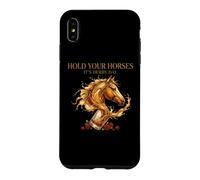Custodia per iPhone XS Max Hold Your Horses Horse Racing Whiskey Drink