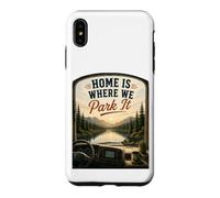 Custodia per iPhone XS Max Home's Where We Park It: camper camper