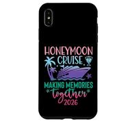 Custodia per iPhone XS Max Honeymoon Cruise 2026 Just Married Matching Couples Vacation