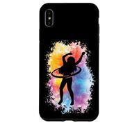 Custodia per iPhone XS Max Hoop Girl Hoop Dancer Hooping Hoop Amanti Acquerello Hula