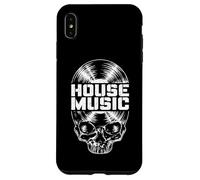 Custodia per iPhone XS Max House Music DJ Vinile Record Music Lover Gothic Skull LP