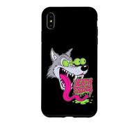 Custodia per iPhone XS Max "Howling Wolf" Retro Biker Lowbrow Wolves Rockabilly 50s