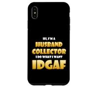 Custodia per iPhone XS Max Husband Collector IDGAF Meme Ex Wife Divorced Woman