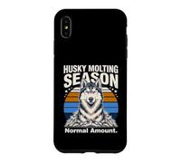 Custodia per iPhone XS Max Husky Molting Stagione Quantità normale Husky divertente