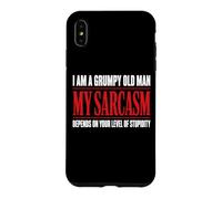 Custodia per iPhone XS Max I Am A Grumpy Old Man Divertente Sarcasmo Papà Scherzi Nonno