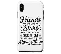 Custodia per iPhone XS Max I Buoni Amici Sono Come Le Stelle Amicizia Amici Solidali