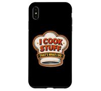 Custodia per iPhone XS Max I Cook Stuff That's What I Do Vintage Chef Cucina Divertente