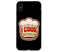 Custodia per iPhone XS Max I Cook That's What I Do Vintage Chef Divertente Cucina Citazione Divertente