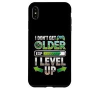 Custodia per iPhone XS Max I Dont Get Older I Level Up Video Game Gaming Gamer Compleanno