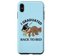 Custodia per iPhone XS Max I Graduated Back To Bed - Divertente cappello da laurea con bradipo assonnato