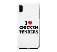 Custodia per iPhone XS Max I Heart Chicken Tenders Mens Womens I Love Chicken Tendies