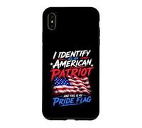 Custodia per iPhone XS Max I Identify As An American Patriot And This Is My Pride Flag