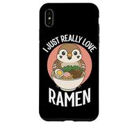 Custodia per iPhone XS Max I Just Really Love Ramen Sparrow Noodles Bowl Cup Soup Japan