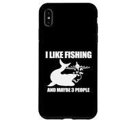 Custodia per iPhone XS Max I Like Fish And Maybe 3 Persone Divertente Pesca Papà