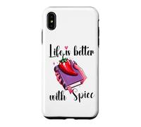 Custodia per iPhone XS Max I Like My Books Spicy Book Merch,Life is Better with Spice