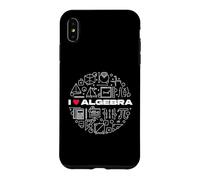 Custodia per iPhone XS Max I Love Algebra - Insegnante di matematica Studente di matematica