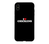 Custodia per iPhone XS Max I Love Chickens