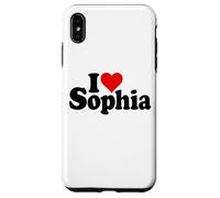 Custodia per iPhone XS Max I LOVE CUORE SOPHIA NOME SU UN TEE