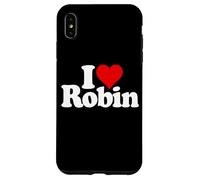 Custodia per iPhone XS Max I LOVE HEART ROBIN NOME SU UN TEE