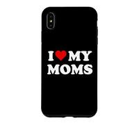 Custodia per iPhone XS Max I Love My Moms Gay Pride Two Moms are Better Than One Mother